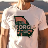 Retro Reizen Iconisch Georgië Graphic T-shirt