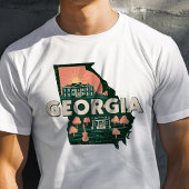 Retro Reizen Iconisch Georgië Graphic T-shirt