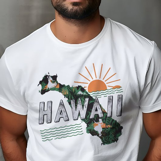 Retro Reizen Iconisch Hawaï Graphic T-shirt