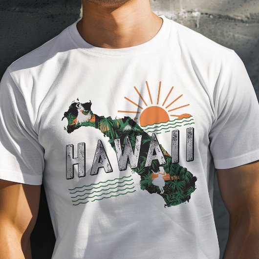 Retro Reizen Iconisch Hawaï Graphic T-shirt