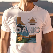 Retro Reizen Iconisch Idaho Graphic T-shirt