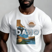 Retro Reizen Iconisch Idaho Graphic T-shirt