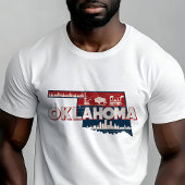 Retro Reizen Iconisch Oklahoma Graphic T-shirt