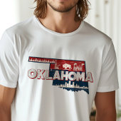 Retro Reizen Iconisch Oklahoma Graphic T-shirt