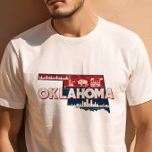 Retro Reizen Iconisch Oklahoma Graphic T-shirt