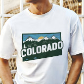 Retro Reizen Iconische Colorado Graphic T-shirt