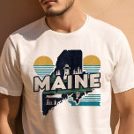 Retro Reizen Iconische Maine Graphic T-shirt<br><div class="desc">Vier de Pine Tree State met dit Retro Travel Iconic Maine Graphic T-shirt. Met een -geïnspireerd ontwerp dat de ruige schoonheid en de unieke charme van Maine vastlegt, is dit shirt ideaal voor zowel reizigers als bewoners. Gemaakt van hoogwaardige materialen voor een comfortabele pasvorm, het is ideaal voor casual uitjes,...</div>