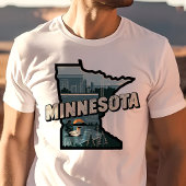 Retro Reizen Iconische Minnesota Graphic T-shirt