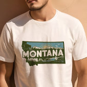 Retro Reizen Iconische Montana Graphic T-shirt