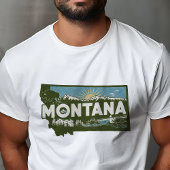 Retro Reizen Iconische Montana Graphic T-shirt