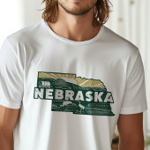 Retro Reizen Iconische Nebraska Graphic T-shirt