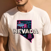 Retro Reizen Iconische Nevada Graphic T-shirt