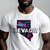 Retro Reizen Iconische Nevada Graphic T-shirt