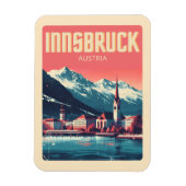 Retro reizen Innsbruck Tirol - Oostenrijkse Alpen  Magneet (Verticaal)