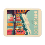 Retro reizen Innsbruck Tirol - Oostenrijkse Alpen  Magneet (Horizontaal)