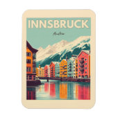 Retro reizen Innsbruck Tirol - Oostenrijkse Alpen  Magneet (Verticaal)