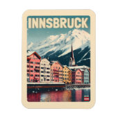 Retro reizen Innsbruck Tirol - Oostenrijkse Alpen  Magneet (Verticaal)