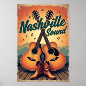 Retro Reizen: Nashville Sound Poster (Voorkant)
