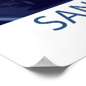 Retro Reizen San Francisco California Wall Art Poster (Hoek)