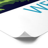 Retro Reizen Wensleydale Yorkshire Wall Art Poster (Hoek)