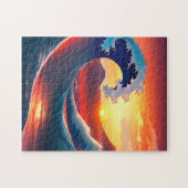 Retro Reizing van de Grote Golf uit Legpuzzel (Horizontaal)