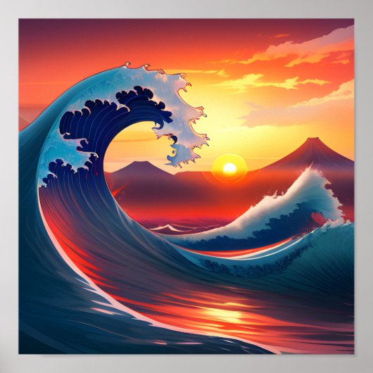 Retro Reizing van de Grote Golf uit Poster (Voorkant)