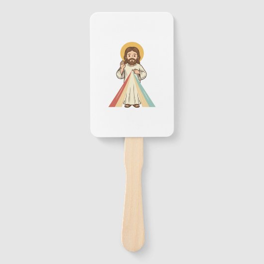 Retro religieuze zegen vector shirt ontwerp_1 handwaaier (Voorkant)