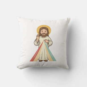 Retro religieuze zegen vector shirt ontwerp_1 kussen