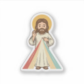 Retro religieuze zegen vector shirt ontwerp_1 sticker (Voorkant)