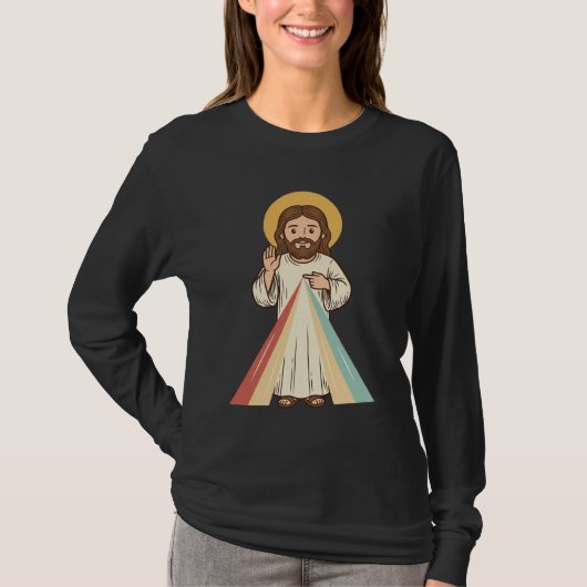Retro Religieuze Zegen Vector T-shirt Ontwerp_1 (Voorkant)