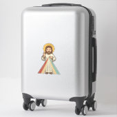 Retro Religieuze Zegen Vector T-shirt Ontwerp_1 Sticker (Koffer)
