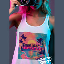 Retro Remix Neon Pastel | Vintage Tropische Zonson