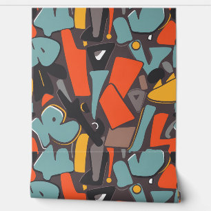 Retro Rendezvous: Midden-eeuws modern Abstract Behang
