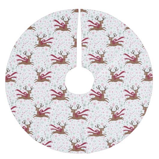 Retro Rendier Atomair Middeleeuwse Vintage Stijl Kerstboom Rok (Voorkant)