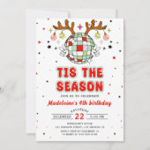 Retro rendieren Kerstfeest Kaart (Voorkant)