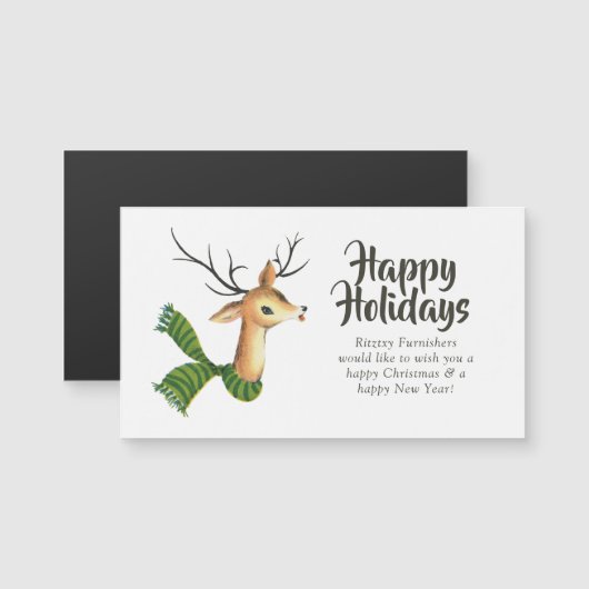 Retro  rendierkerst (Voorkant / Achterkant)