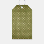 Retro rendierkerst cadeaulabel (Achterkant)