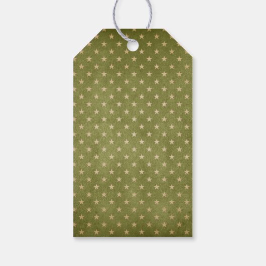 Retro rendierkerst cadeaulabel (Achterkant)