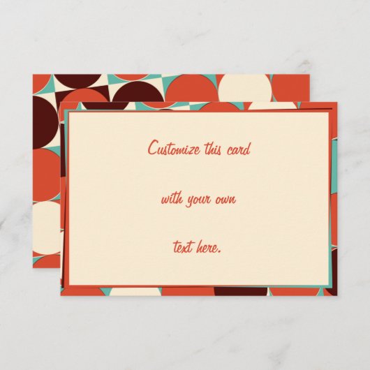 Retro Reply Kaart 5 x 3,5 (Voorkant / Achterkant)