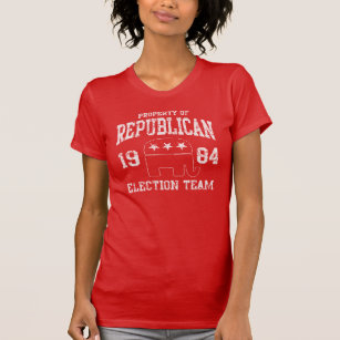 Retro Republikeinse verkiezingen Team 1984 T-shirt