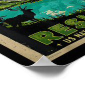 Retro Resist Alt US National Park NPS Service Poster (Hoek)