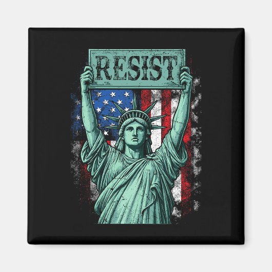 Retro Resist Not My President Anti-trump  Magneet (Voorkant)