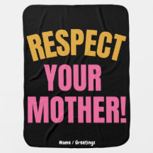 Retro Respecteer Je Moeder Grafisch Grappig Moeder