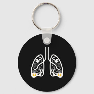 Retro respiratoire therapeut RT Long Ghost Pumpkin Sleutelhanger