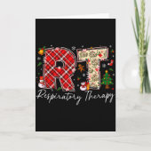 Retro Resratory Therapy Rt Santa Christmas Therapy Kaart (Voorkant)