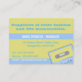 Retro Retail-Visitekaartjes Visitekaartje (Achterkant)