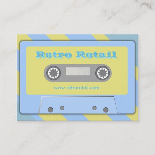 Retro Retail-Visitekaartjes Visitekaartje (Voorkant)