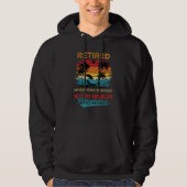 Retro Retired Advertising Manager Not My Problem A Hoodie (Voorkant)