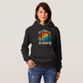 Retro Retired Socialite Vintage Retirement Worked Hoodie (Voorkant volledig)