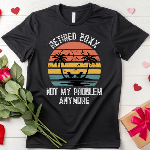 Retro Retirement Party Mannen Vrouwen Gepensioneer T-shirt